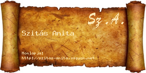 Szitás Anita névjegykártya